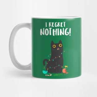 I regret nothing christmas cat Mug